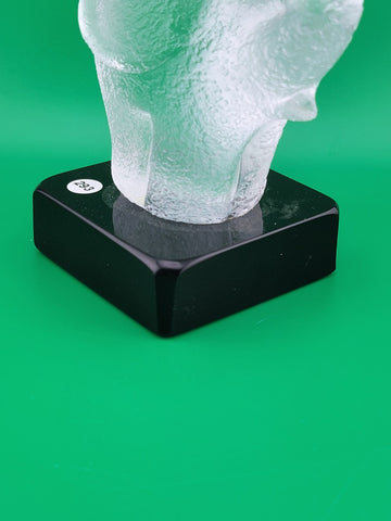 Rare Frosted Art Glass ELEPHANT Signed "Robla" Attributed to Archimede Seguso