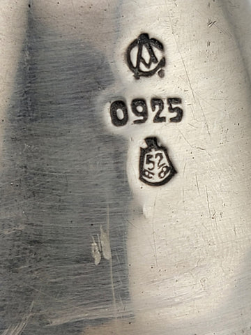 Vintage Mexico Souvenir Sterling Silver Sombrero 925 4” W MASONIC Symbol.