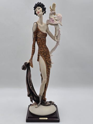 Giuseppe Armani Lady With Parrot 616/C Hand Signed LE 262/5000 Box COA Italy