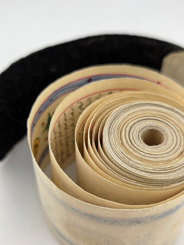 Rare Antique OOAK 19th C Hand Written Miniature Illuminated Quran Koran Scroll