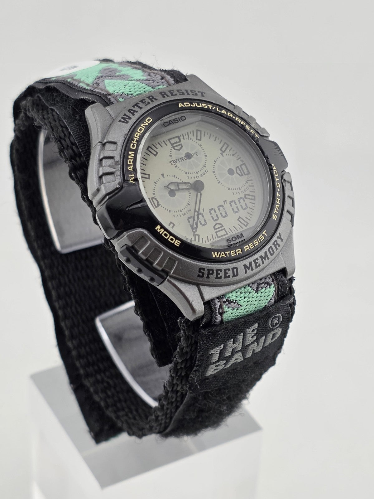 Rare Vintage Casio AWX-10 Twincept Ana-Digi Speed Memory 50M 1990s. Working