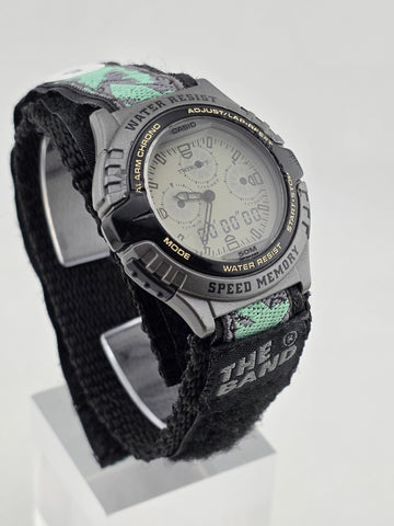 Rare Vintage Casio AWX-10 Twincept Ana-Digi Speed Memory 50M 1990s. Working