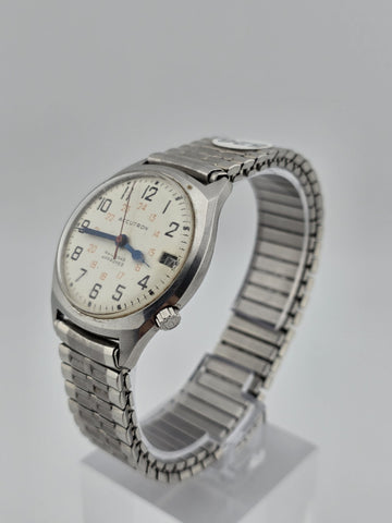 Private: Vintage 1977 Bulova Accutron Railroad Approved Watch 35mm M7 Runs