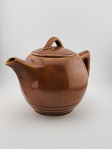 Vintage Collectible McCoy Pottery Small Brown Teapot USA