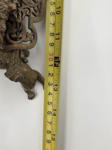 Antique 19th C Museum Quality Napoleon III French Gilt Bronze Figural Écritoire