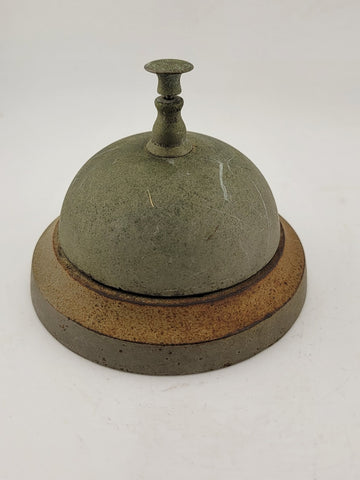 Antique 1863 Victorian Brass Hotel Counter Bell Service Bell Ship Bell. Working