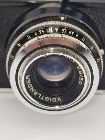 Voigtlander vitoret R lanthar 2.8/50 Prontor 125 Vintage camera Germany Untested