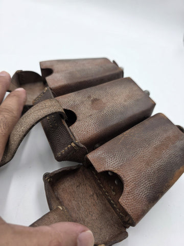 WWII German 1938 K98 Mauser Leather Ammo Pouch Karl Böcker Waldbröl Wehrmacht