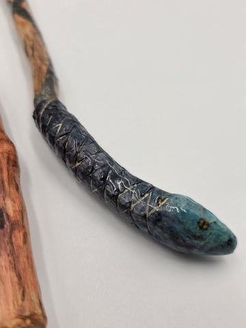 Set Of 2 Rare One Of A Kind Handmade Wooden Magic Wand Fantasy Staff Cosplay.