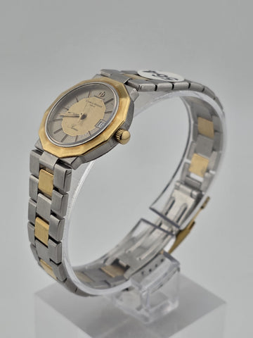 Vintage Baume & Mercier Riviera A5221.018 Two Tone Quartz Ladies Watch. Works.