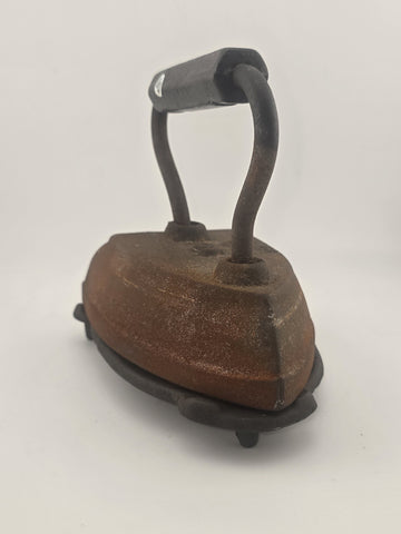 Antique Sad Cast Iron Door Stop St Louis Handle