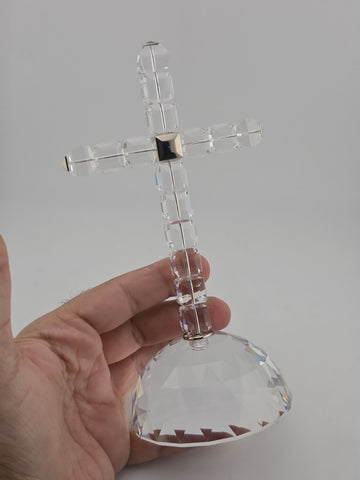 Swarovski Crystal The Cross of Light Clear Religious Decor #285865 Mint Cond.