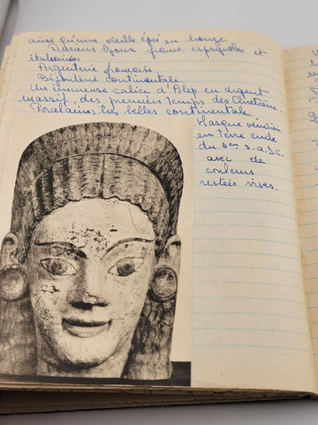 Rare OOAK Handwritten 1947 European Travel Memoir W Photos  Post WWII Era French