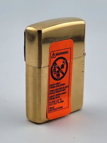 Unfired 1999 Harley Davidson Brass Twin Eighty Cubic Inches Engine Zippo Lighter