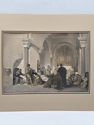 Chapel Of St. Gertrude 19th C British Lithograph Day & Son Queen’s Printer 20x16