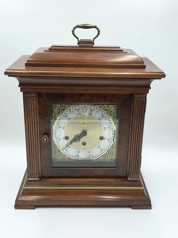 Howard Miller Thomas Tompion Mantel Clock 354-523 Windsor Cherry Triple Chime VG