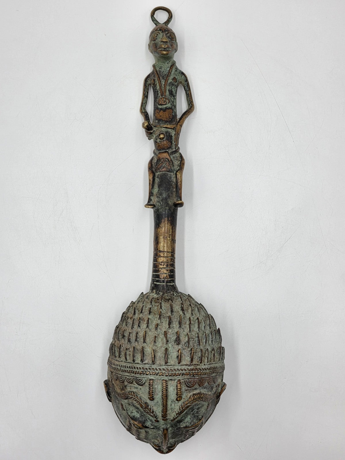 Rare Authentic Ashanti African Bronze Unity Cup Fertility Family Tribe Sculpture