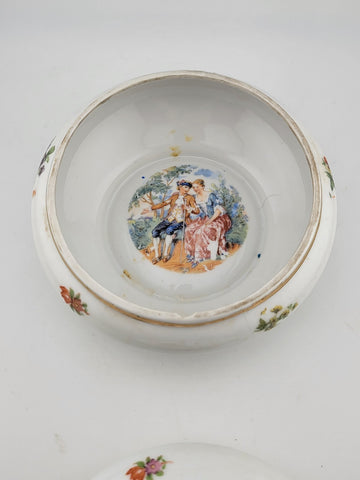 Vintage Erphila Germany Porcelain Jewelry Trinket Box Great Condition 1930s