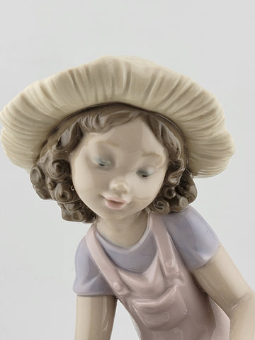 RETIRED LLADRO 6680 "FRIENDS FOREVER" GIRL W/DOG 1999 COLLECTOR SOCIETY FIGURINE
