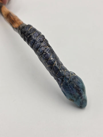 Set Of 2 Rare One Of A Kind Handmade Wooden Magic Wand Fantasy Staff Cosplay.