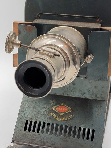 RARE LARGE ANTIQUE 1890'S MAGIC LANTERN, MODEL 386, GEORG CARETTE, GERMANY.