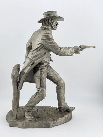 Franklin Mint Western Heritage Museum Fine Pewter The Gunfighter by Jim Ponter