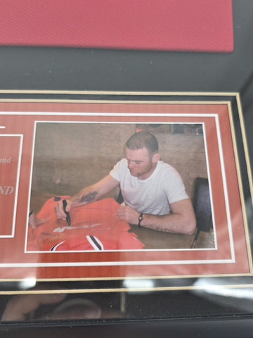 Wayne Rooney Signed Manchester United Jersey Framed Display COA A1 Memorabilia