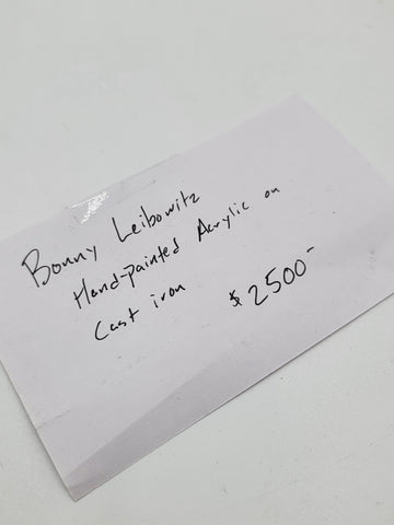 Rare Ltd Edition Bonnie Leibowitz Hand Painted Acrylic on Cast Iron 26/50. 24 In