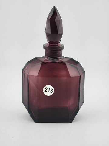 Rare Vintage Desna dark violet Diamond Cut perfume Collectibe bottle. Unmarked.