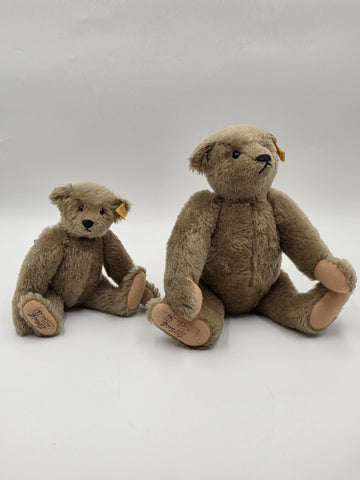 Rare Set Of 3 1982 Steiff Museum Teddy Bear Hand Signed Mohair Giengen Brenz