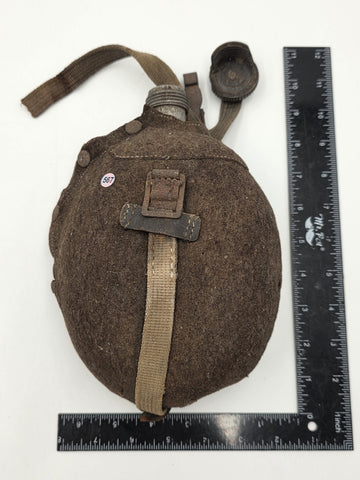 Original WWII German Army M31 Feldflasche Canteen MN42 1942 Felt Cover Wehrmacht