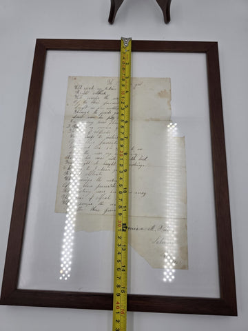 Rare OOAK 1847 Handwritten Poem “The Indian Girl” Signed Salisbury Massachusetts