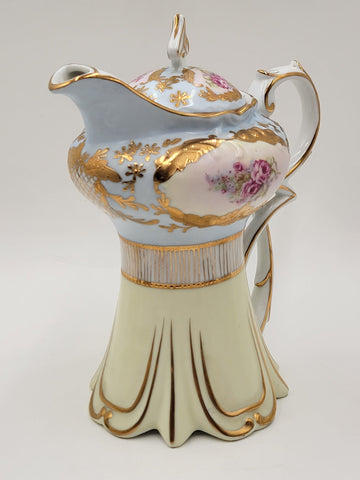 Stunning Antique Royal Vienna Ceramic Tea Service for 2 Hand Painted.