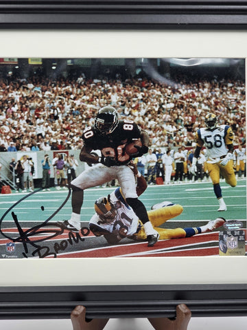 Andre Rison Signed Auto 8x10 Photo Atlanta Falcons Framed COA Schwartz NFL