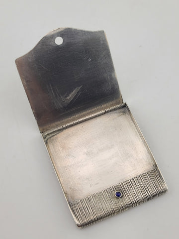 Rare Antique C 1920's French Victorian Silver (800) matchbox holder 31 Grams.