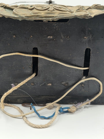 Rare Antique 1850's French Comtoise/Morbier Hanging Clock Movement. Untested.