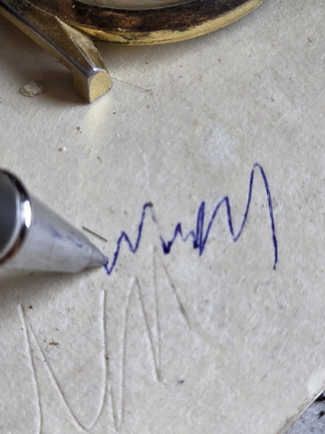 Vintage Longines Luxury Watch VIP Gift Executive Rollerball Pen. Blue Ink. Works