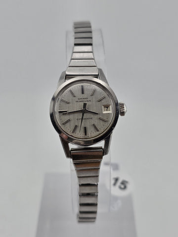 Vintage Girard Perregaux Gyromatic Silver Plated Ladies Watch. Excellent Cond.