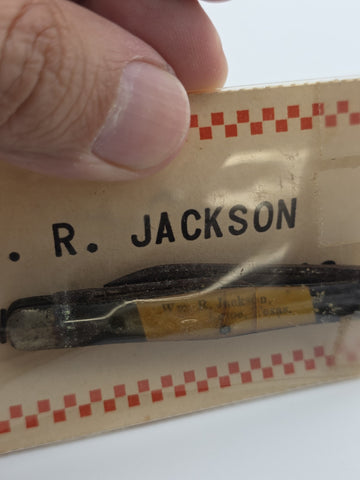 Rare Antique WW1 N.C. Co Canton Ohio Pocket Knife Used By Wm R Jackson, Texas