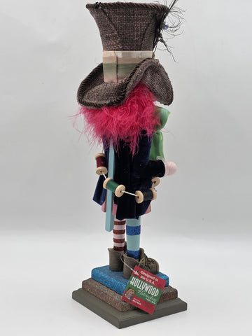 Rare Kurt S. Adler, Inc. HA0381 Kurt Adler 18" Hollywood Mad Hatter Nutcracker.