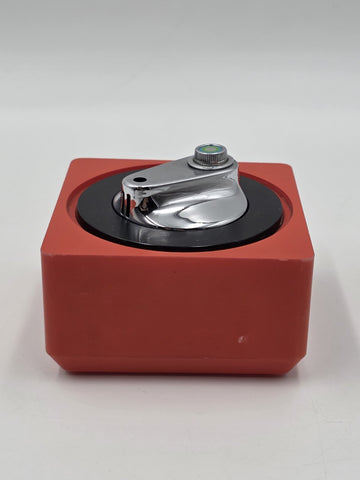 Rare 1970 Pierre Cardin Midcentury Red Plastic French Table Lighter. Untested