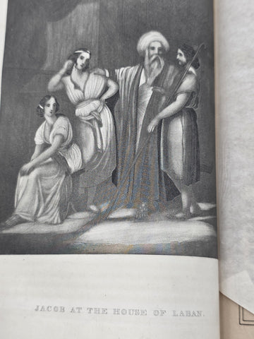 1867 Sacred Biography History Holy Scriptures Osmond Tiffany Antique Bible Book