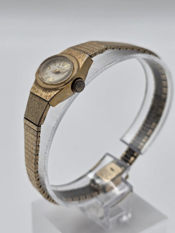 Vintage Waltham 17 Jewel Ladies Mechanical Watch Miraflex RGP Bracelet USA Works
