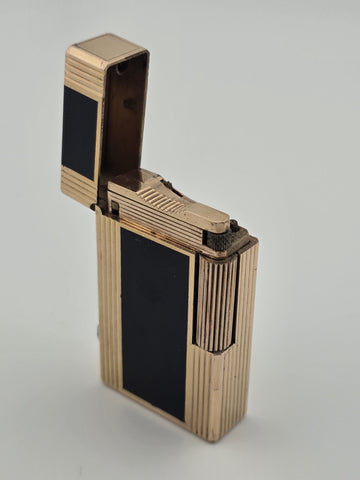 Vintage Authentic St Dupont Laque De Chine France Gold Plated Ligne 1 Lighter