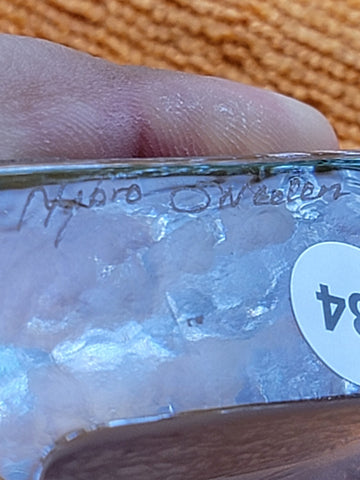 VINTAGE 1960'S MODERNIST LITTLE MERMAID SIGNED NYDRO CRYSTAL SCULPTURE - SWEDEN