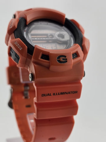 Vintage Casio G SHOCK G-9100R GULFMAN RESCUE STOCK WATCH Men in Rescue Orange