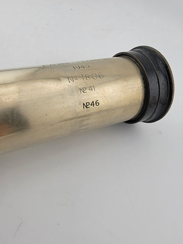 Original 1940 WW2 Maritime W Ottway &Co Ltd Ealing London single-draw telescope.