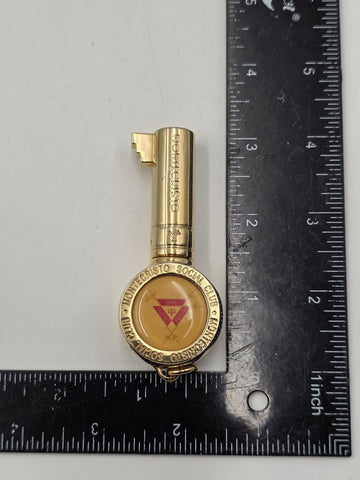 Vintage MONTECRISTO SOCIAL CLUB Gold Plated Key Cigar Punch Collectable 3"