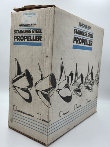 New Old Stock Quicksilver FP699 Stainless Steel Propeller Sealed Box USA 1993