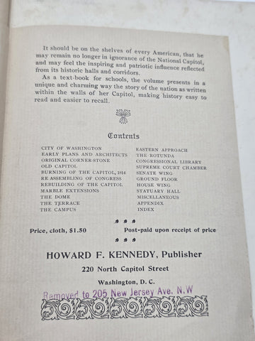 THE NATIONAL CAPITAL Architecture Art & History George Hazelton 1897 1st Edit